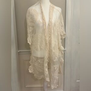 Do Everything in Love by Anthropologie Lace and Crochet Swim Cover Up